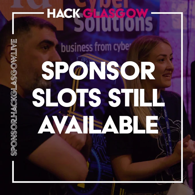 Sponsor slots still available