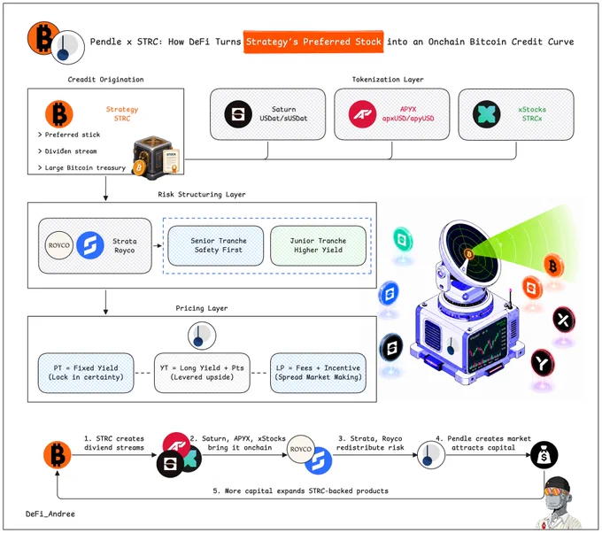 Pendle x Strategy: How DeFi Turns Strategy’s Preferred Stock into an Onchain Bitcoin Credit Curve
