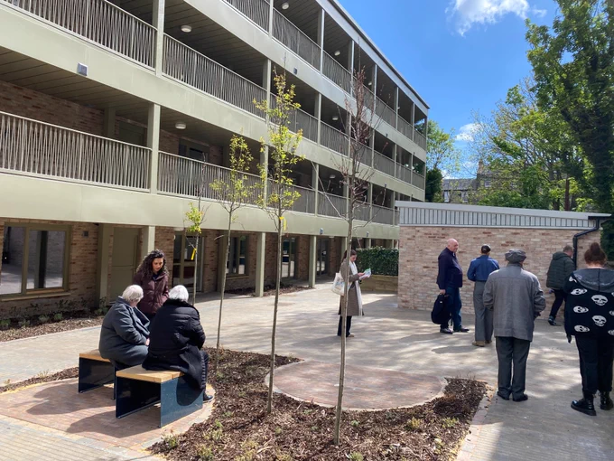 ETF volunteers visit the new fully adapted homes at Cowan's Close