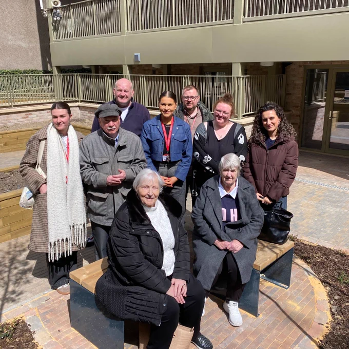 ETF volunteers visit the new fully adapted homes at Cowan's Close