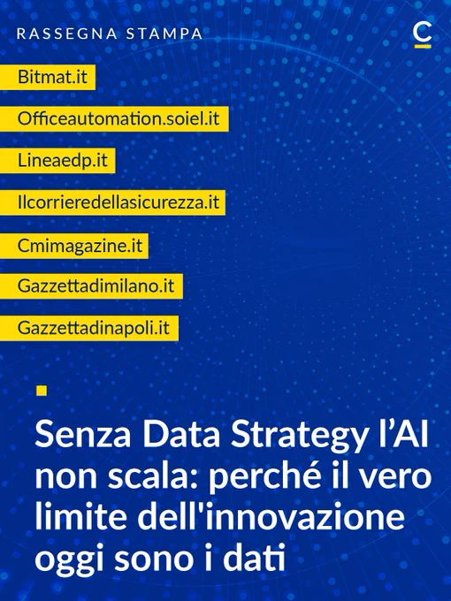 Senza Data Strategy l'AI non scala: perché il vero limite dell'innovazione sono i dati. scopri di più nel nuovo instant paper di Cefriel.