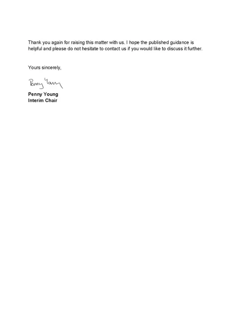 Page two of Penny Young's letter to Seamus Logan MP about waiting times in England and Scotland. The full letter is available in HTML through the link in the post.