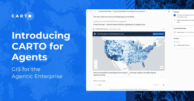 Introducing CARTO for Agents, GIS for the Agentic Enterprise
