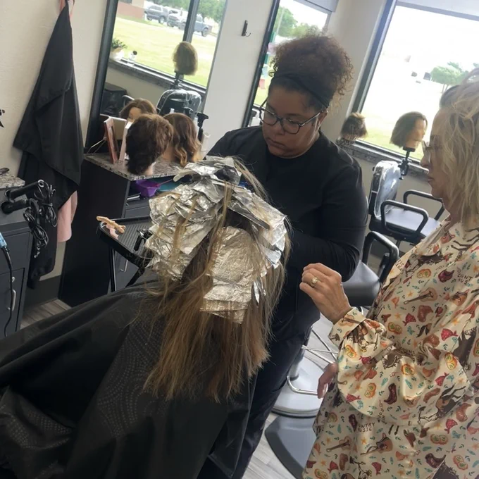 cosmo student 1 foiling hair