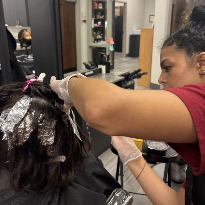 Cosmo student 2 foiling hair