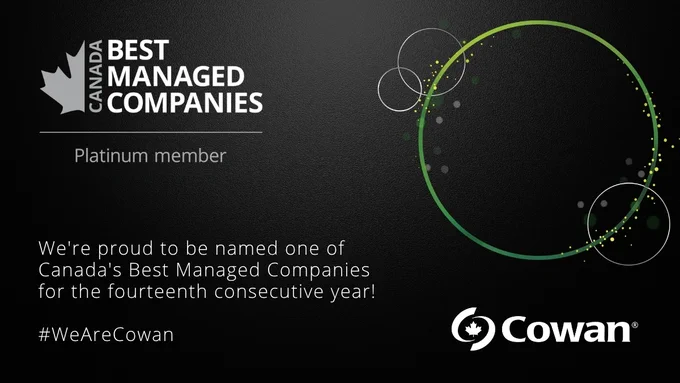 Cowan Insurance Group® Recognized as One of Canada’s Best Managed Companies for the 14th consecutive year