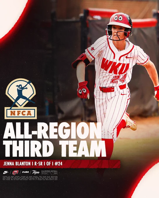 Jenna Blanton NFCA All Region Third Team