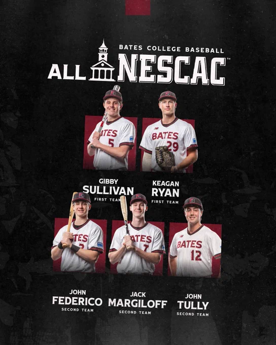 Baseball matches program record with five All-NESCAC selections