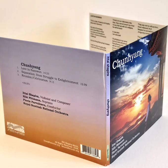 Soprano, violin, and orchestra join forces in this intimate epic from long ago and far away (but relevant to here and now). Acclaimed violinist and composer Ittai Shapira’s Chunhyang features two-time Grammy Award-winning soprano Hila Plitmann and the Royal Scottish National Orchestra conducted by Florin Parvulescu in a dramatic concerto inspired by a 400-year-old tale of female empowerment, love, resilience, and hope.

A sweeping narrative work, Chunhyang (2019) reimagines Korea’s most famous folktale—the story of a woman’s unwavering virtue in the face of authoritarian corruption—through a unique global musical lens. Shapira, described by The New York Times as “an Israeli dynamo,” crafts a concerto where East meets West not as a collision, but as a conversation. Immersing himself in the raw timbral intensity of the Korean Pansori storytelling tradition, Shapira explores its shared musical DNA with Celtic music and the Blues