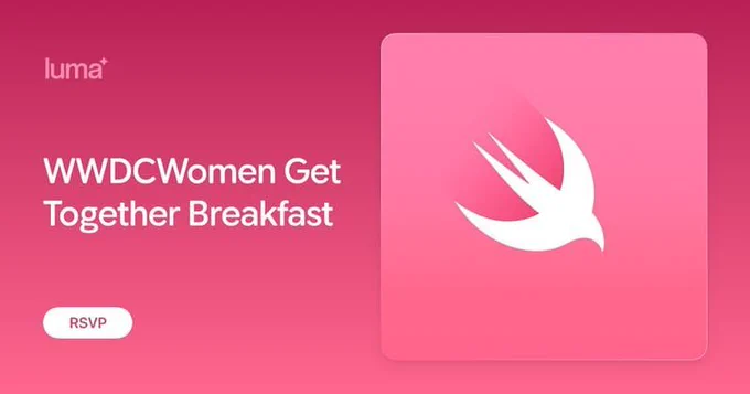 Luma banner for WWDC Women Get Together Breakfast