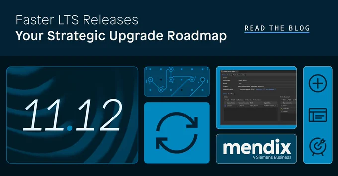 Mendix 11.12 becomes an LTS release in June 2026. We're accelerating our Mendix 11 LTS cycle to deliver innovations faster with maximum stability. 