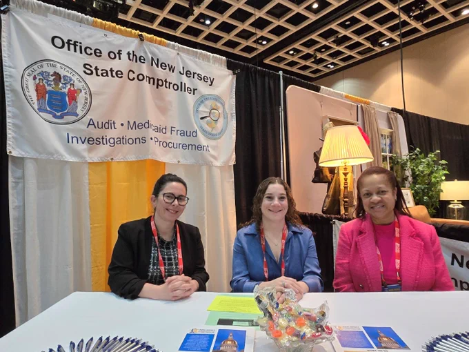 Staff attorneys from the New Jersey Office of the State Comptroller post for a photo at the New Jersey State Bar Association Annual Meeting and Convention. 