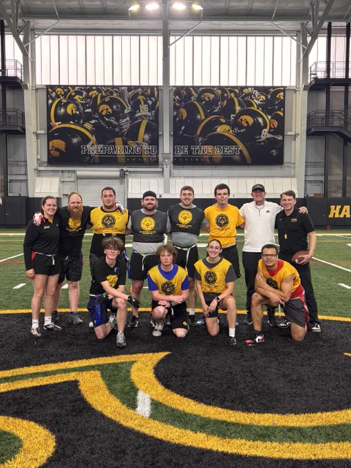 A flag football team.