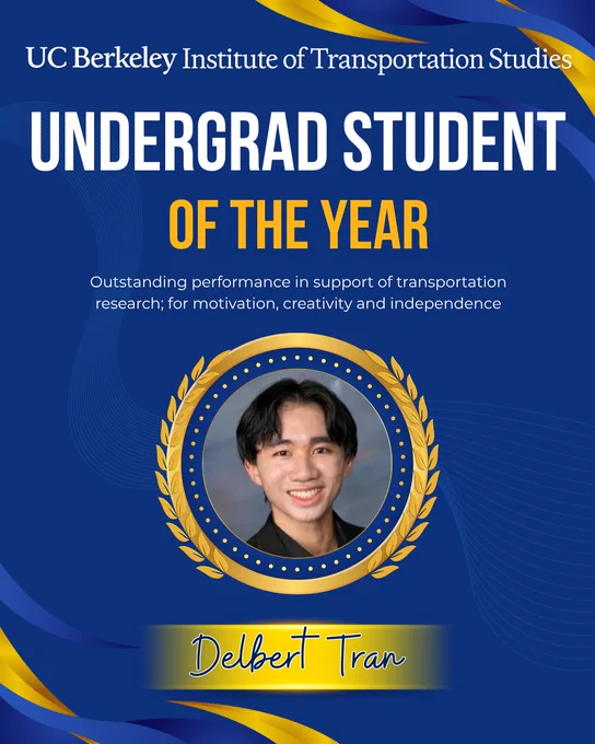 Undergrad student of the year Delbert Tran