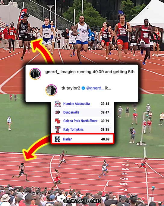 Those Texas high school 4x1s are DIFFERENT. Just ask Tate Taylor 😅