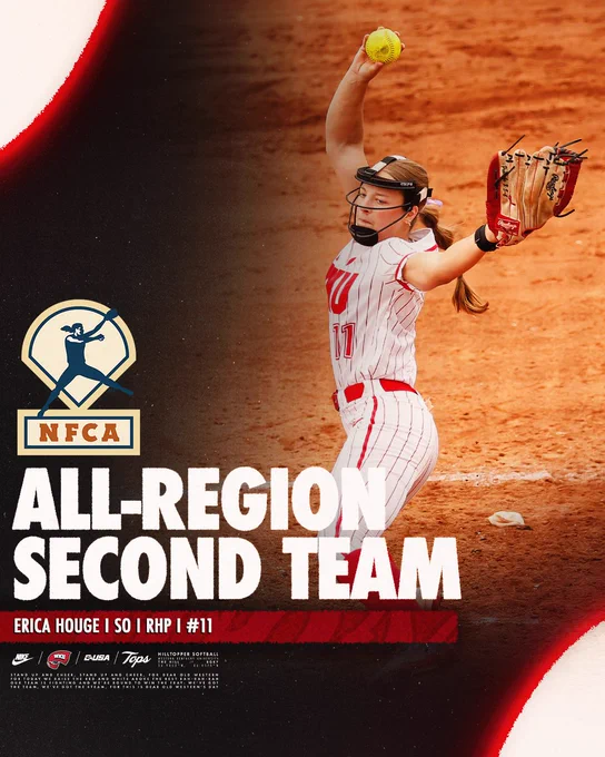 Erica Houge NFCA All-Region Second Team