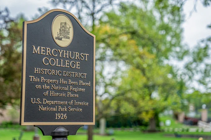 The Mercyhurst College Historic District Marker