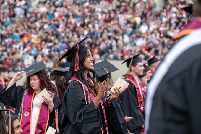 Pamplin's first commencement ceremony 