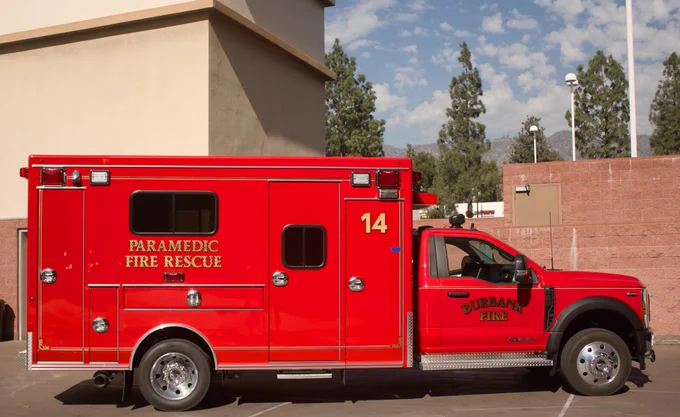 Burbank Fire Department's Rescue Ambulance 14