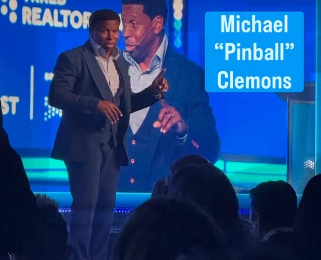 Had the pleasure of listening to Toronto Argo legend, Michael “Pinball” Clemons this afternoon. Why Pinball? He’s only 5’6”. And yet he holds the all-time pro football record for combined yards with 25,438 over his 11-year CFL career (‘89–‘00). He is a firecracker of positivity and leadership. Lots to learn from this giant of Canadian sports!

#PinballClemons 
#RealtorQuest2026 #MillenniumGroupRealEstate #KendraCutroneBroker #TonyCutroneRealtor