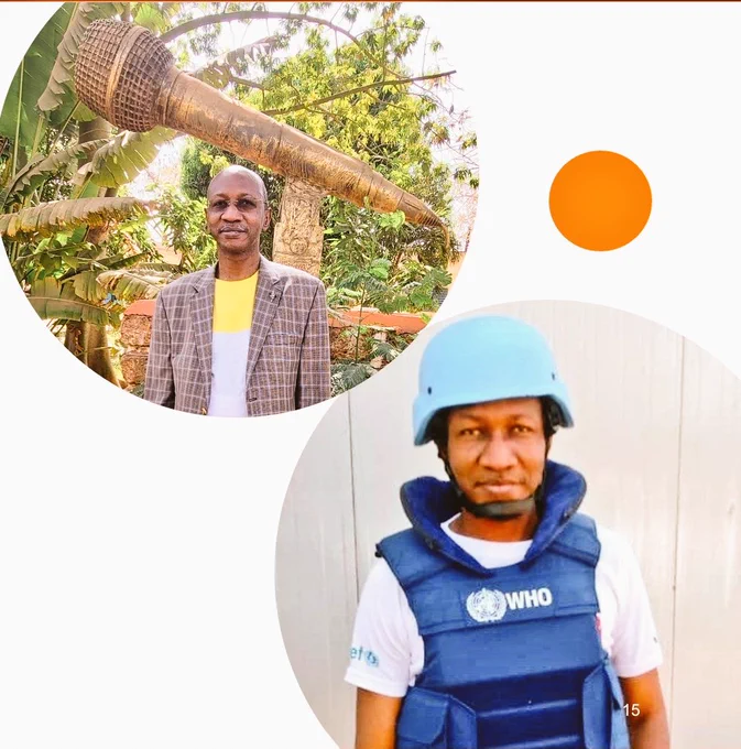 Director of National Radio Burkina, above (1997-2000).
Deployment during Ebola outbreak North Kivu DRCongo below (2018-2019)
