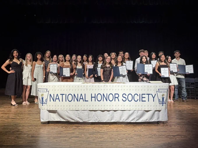 National  Honor Society induction ceremony