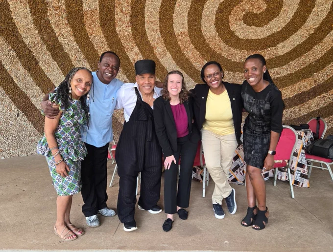 U.S. Embassy team posing with the Ndere Center team