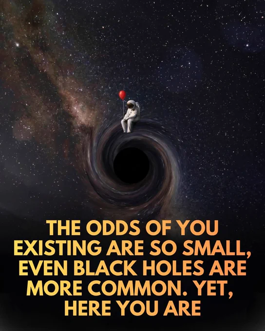 According to statistics, you shouldn’t exist. 

You exist against all cosmic odds. In fact, the series of astronomical events required to produce human life suggests that our existence is one of the universe's rarest outcomes.

The journey of human existence spans billions of years, beginning with the precise formation of Earth within a stable solar system. For complex life to emerge, the cosmos required a rare period of planetary equilibrium, shielding our world from the chaotic collapses common in other star systems. Moreover, every atom in the human body was forged in the hearts of ancient, exploding stars, a process of stellar nucleosynthesis that scattered the essential building blocks of life across the interstellar void.

Statistically, the probability of these specific conditions aligning is vanishingly small. From the stability of our local galaxy to the trillions of stars that remain barren, the fact that any individual is here to witness the universe is mathematical anomaly.