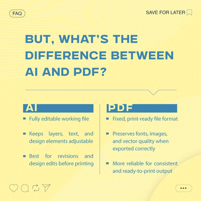 The difference between AI and PDF
