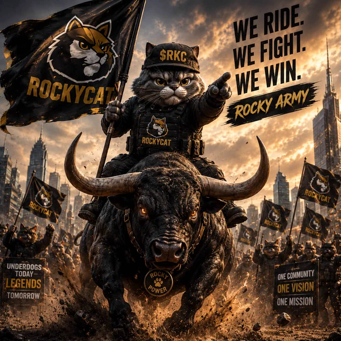 Rockycat coin $RKC the  next Shiba Inu 