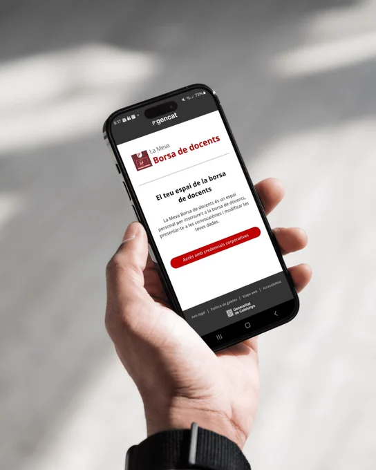 Formes part de la borsa de personal interí docent? Nova app per gestionar els nomenaments. Consulta la notícia! 
