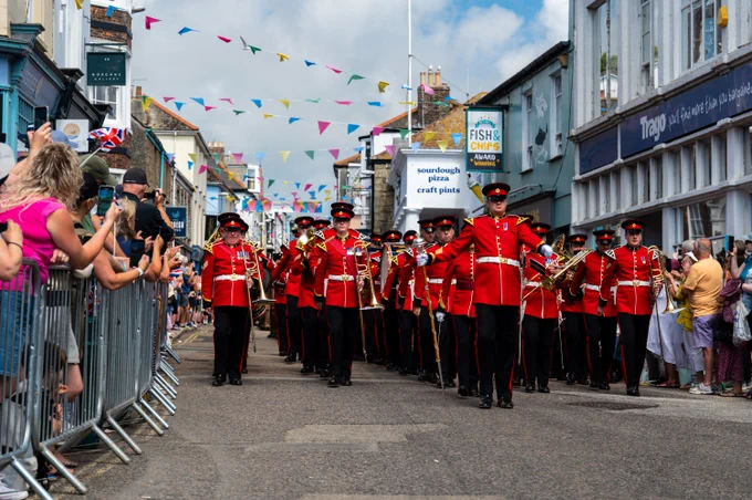 A military parade in Cleethorpes to mark Armed Forces Week.