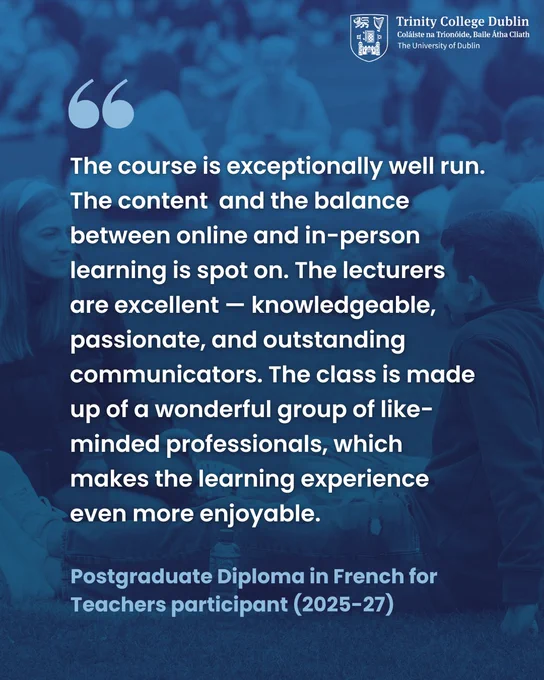 Student testimonial.