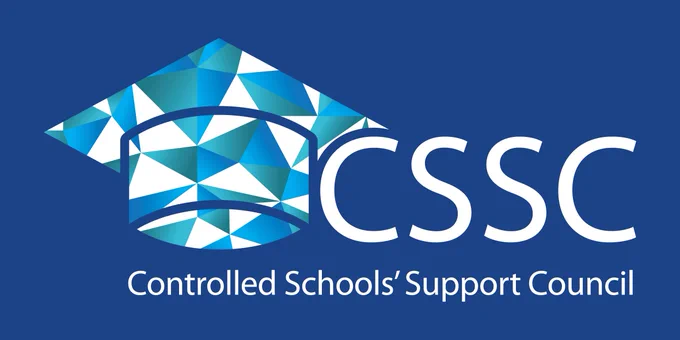 CSSC logo with blue and white hat with Controlled Schools' Support Council written underneath 