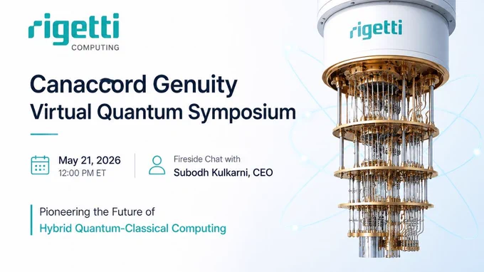 Rigetti Computing, Inc. enrolled for the Canaccord Genuity Virtual Quantum Symposium. CEO Subodh Kulkarni will talk in a roundtable chat on Thursday, May 21, 2026.

High-profile participation coincides with a crucial time for Berkeley-based full-stack quantum computing leader. As the quantum sector continues to grow, Rigetti’s leadership wants to inform investors and industry professionals about the company’s scientific roadmap and commercial achievements in a rapidly evolving market.

Event Details and Investor Access
At 12:00 PM ET, the virtual roundtable discussion begins. Rigetti broadcast the event live online for investors and participants worldwide. Interested parties can sign up for the session by going to the “Events” section of Rigetti’s Investor Relations website or by using Canaccord Genuity Specific link.