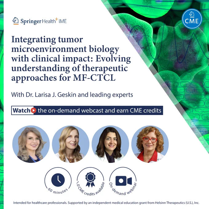 Unpick the role of the tumor microenvironment in mycosis fungoides-type cutaneous T-cell lymphoma in our free, CME-accredited webcast, led by Dr. Larisa J. Geskin.