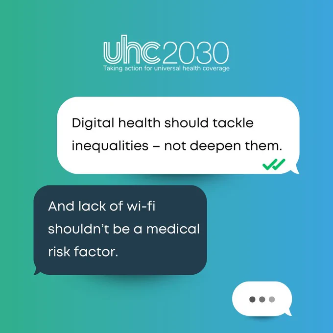 Graphic of a chat bubble with the following text: Lack of wi-fi should not be a medical risk factor.  