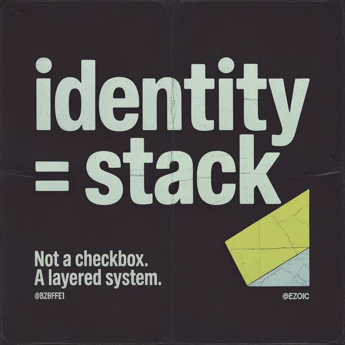 IDENTITY = STACK Not a checkbox. A layered system.