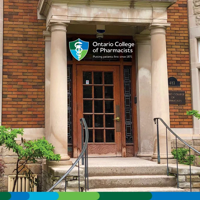 College logo appears on an image of the College's office. 