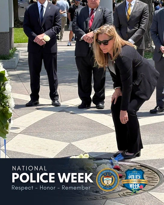 ATF staff presented a wreath and laid roses at the National Law Enforcement Officers Memorial. 
