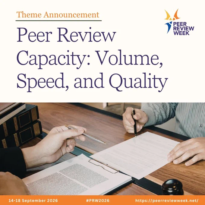 Theme Announcement
Peer Review Capacity: Volume, Speed, and Quality
