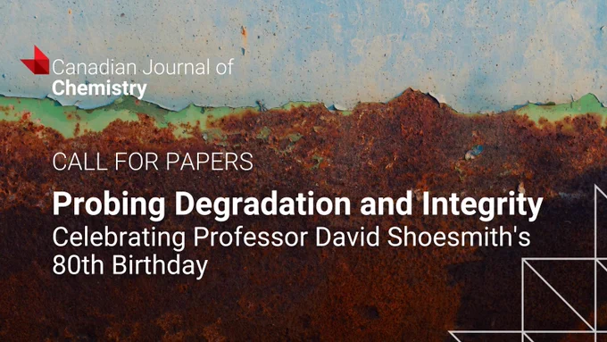 Rusty metal surface with peeling paint illustrating degradation for a chemistry journal call for papers.