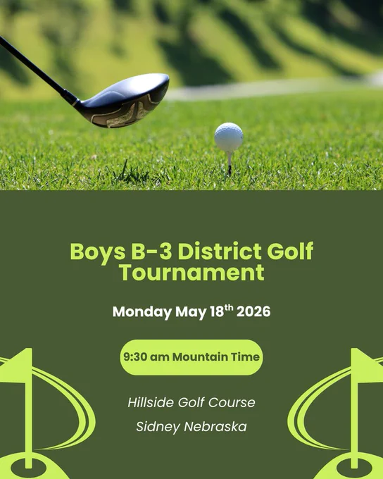 Boys District Golf Tournament @ Sidney