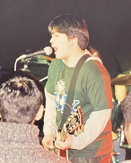 STUPID PLOTS' first-ever gig in Fukui, 1994.
