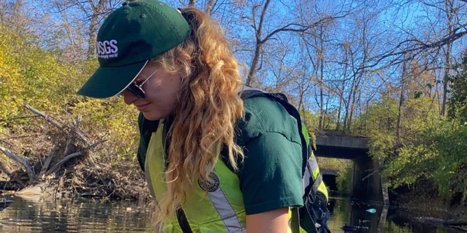 Discrete water quality, bacteria, and microbial sample collection for the Independence Storm Water project in Missouri on Adair Creek.