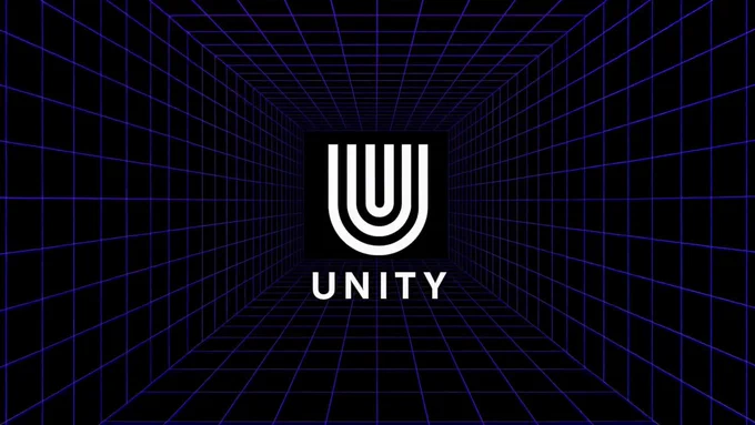 Unity application update graphic featuring the Unity logo centered inside a futuristic neon digital grid tunnel representing global telecom infrastructure, distributed edge networking, connectivity verification, and real-world communications validation. The image promotes the latest Unity iOS and Android app update enabling the Connectivity Verification task, which connects users directly to the Scout & Runner public beta platform. The update includes SMS and CLI task management improvements, enhanced OTP diagnostics, carrier-level error visibility, network-level troubleshooting, telecom verification infrastructure, distributed telecom intelligence, and community-powered connectivity validation systems operating across global mobile and carrier networks.