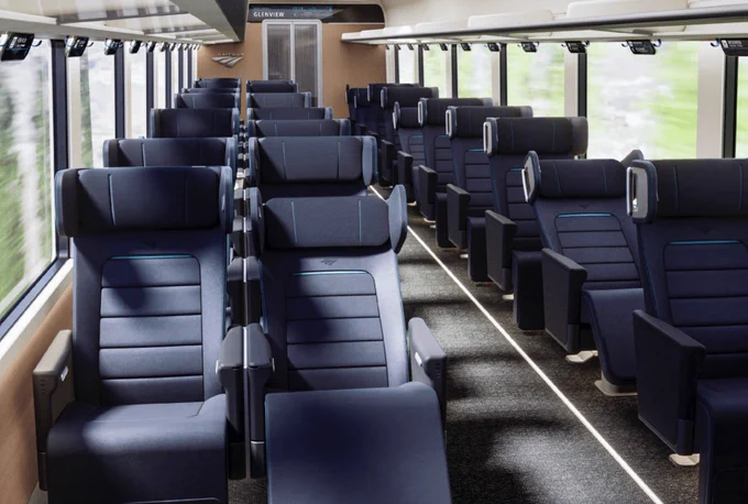 The new Premium Coach class is configured 2-1