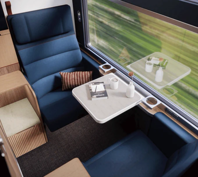Two-person Roomette is pictured
