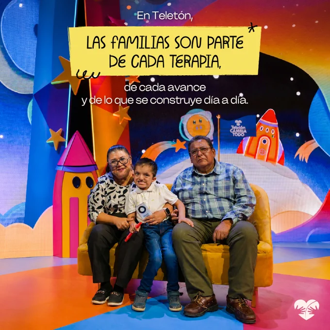 En Teletón, las familias son parte de cada terapia, de cada avance y de lo que se construye día a día.