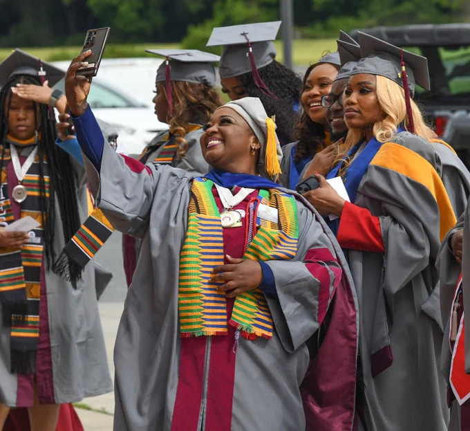 Graduates get ready to enter the ceremony during the 139th Spring Commencement of the University of Maryland Eastern Shore which saw 319 students graduating on Friday, May 15, 2026.